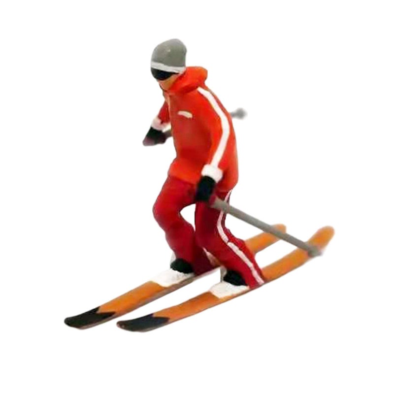 6PCS 1 87 Scale Miniature Skiing People Figures For Diorama Model Scenery - Image 4
