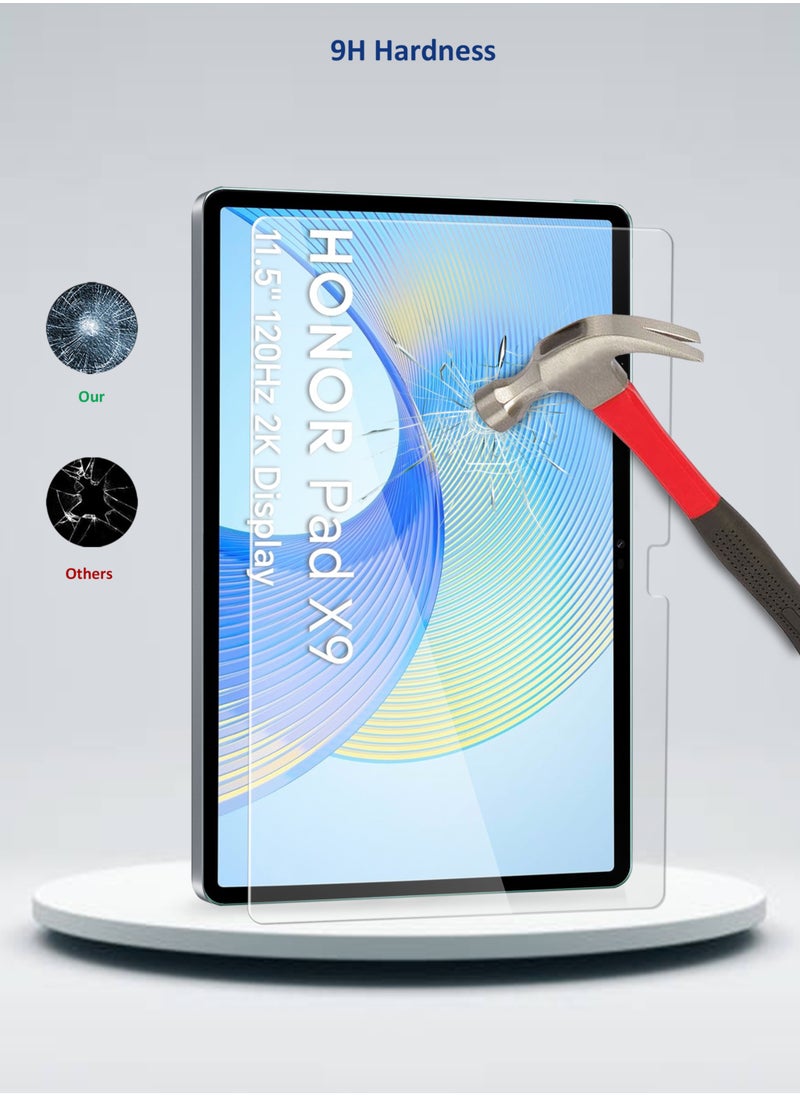 Wtech - Honor Pad X9 11.5 Inch 2023 9H HD Tempered Pro Plus Series Glass Screen Protector (TSG9CN) - Clear - Image 1