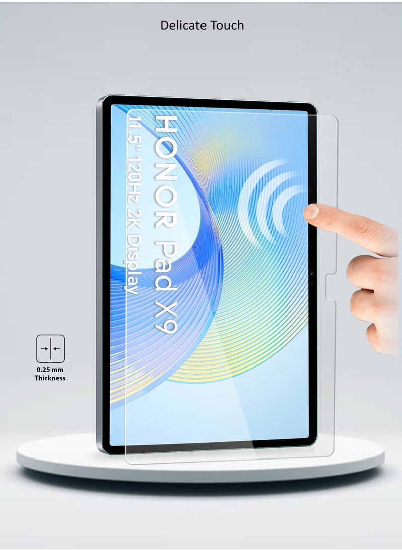 Wtech - Honor Pad X9 11.5 Inch 2023 9H HD Tempered Pro Plus Series Glass Screen Protector (TSG9CN) - Clear - Image 1