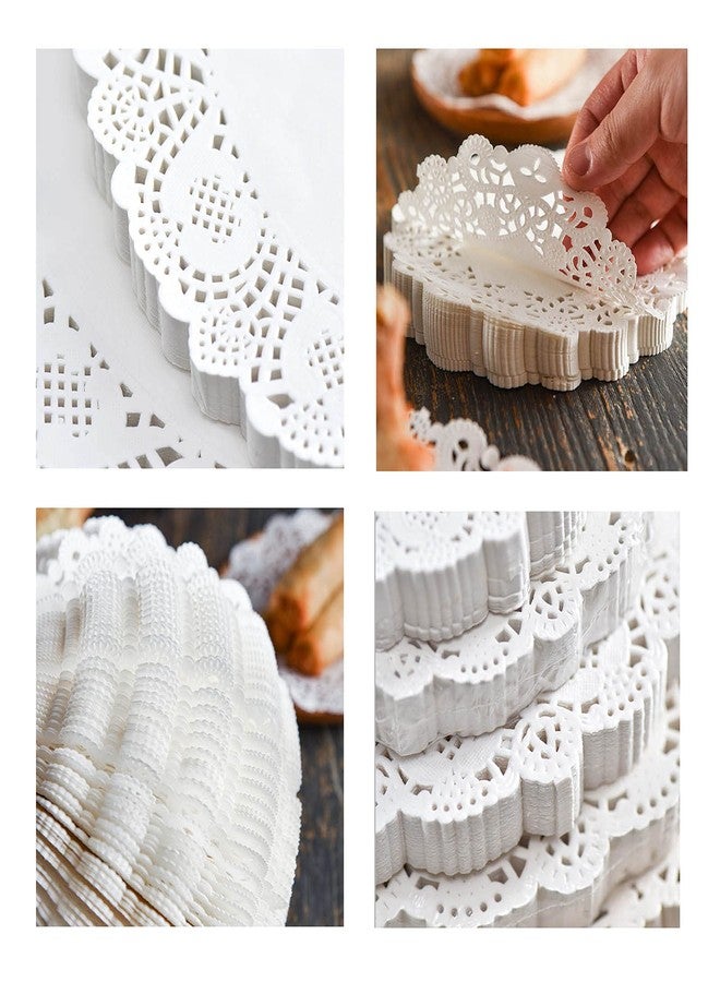 YESON 8 Inch Heart White Lace Paper Doilies for Wedding Decoration Valentine's Day Party Decor Pack of 100 - Image 4