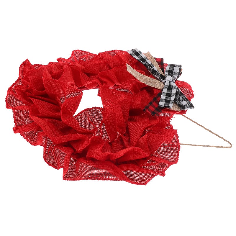 Valentine Heart Wreath Heart Shaped Garland Decor Valentine Front Door Wreath Valentine Door Wreath Decorative Wall Hanging Garland - Image 5