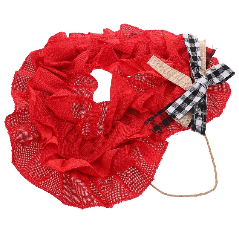 Valentine Heart Wreath Heart Shaped Garland Decor Valentine Front Door Wreath Valentine Door Wreath Decorative Wall Hanging Garland - Image 4