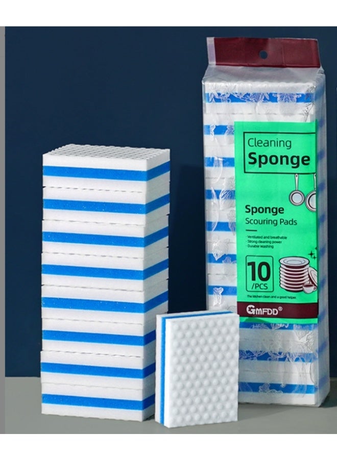 10 Packs White Magic Sponges - Nano Sponges Thickness 25 mm, Melamine Cleaning Sponge, Magic Eraser for Swimming Pools, Walls, Bathrooms, Kitchen, Floor, Wall, Windows - Image 1