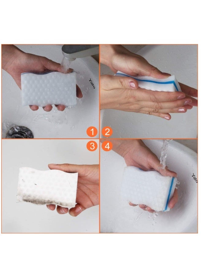 10 Packs White Magic Sponges - Nano Sponges Thickness 25 mm, Melamine Cleaning Sponge, Magic Eraser for Swimming Pools, Walls, Bathrooms, Kitchen, Floor, Wall, Windows - Image 3