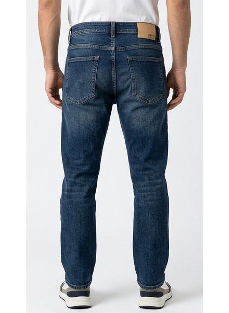 RAVIN Deep Indigo Tapered Fit Denim Jeans - Image 2