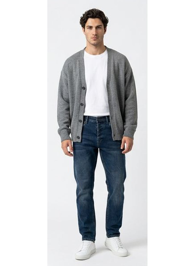 RAVIN Deep Indigo Tapered Fit Denim Jeans - Image 3