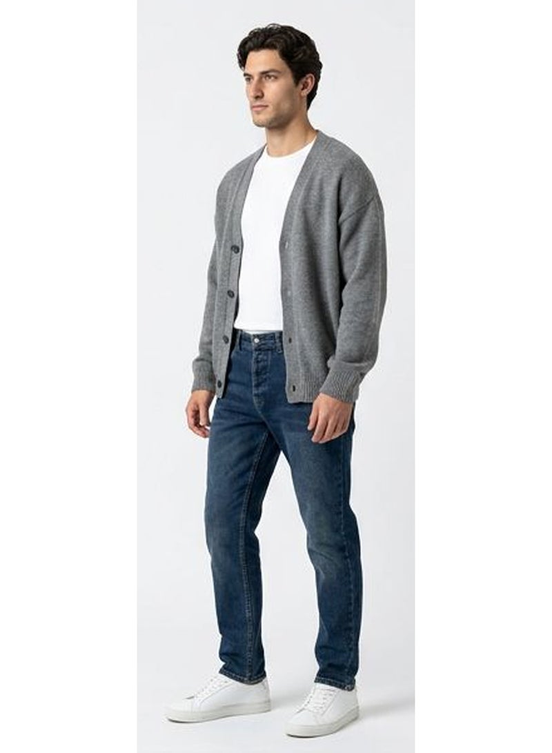 RAVIN Deep Indigo Tapered Fit Denim Jeans - Image 4
