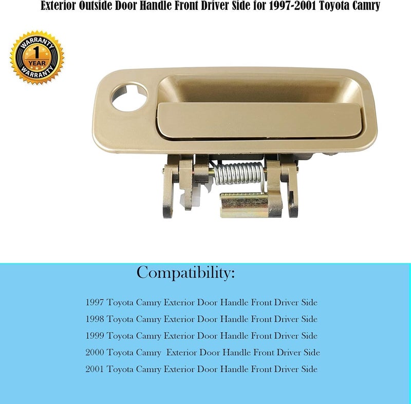 HHCSOP Gold Exterior Door Handle for Toyota Camry - Image 2
