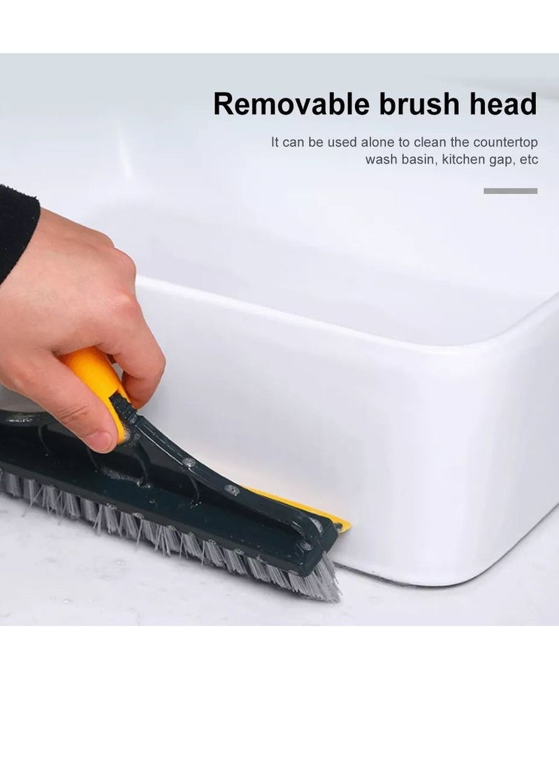Magico Silicone Brush and Mop - 2-in-1 for Perfect Cleaning! A brush and mop combination that reaches tight spaces and works on all types of floors W 