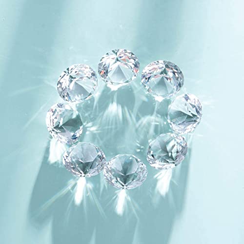 LONGWIN 30mm(1.2 inch) Crystal Diamond Themed Dinner Party Table Decoration Party Favors Gift Idea Pack of 8 (Clear) - Image 3
