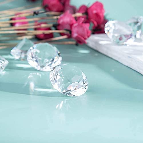 LONGWIN 30mm(1.2 inch) Crystal Diamond Themed Dinner Party Table Decoration Party Favors Gift Idea Pack of 8 (Clear) - Image 4