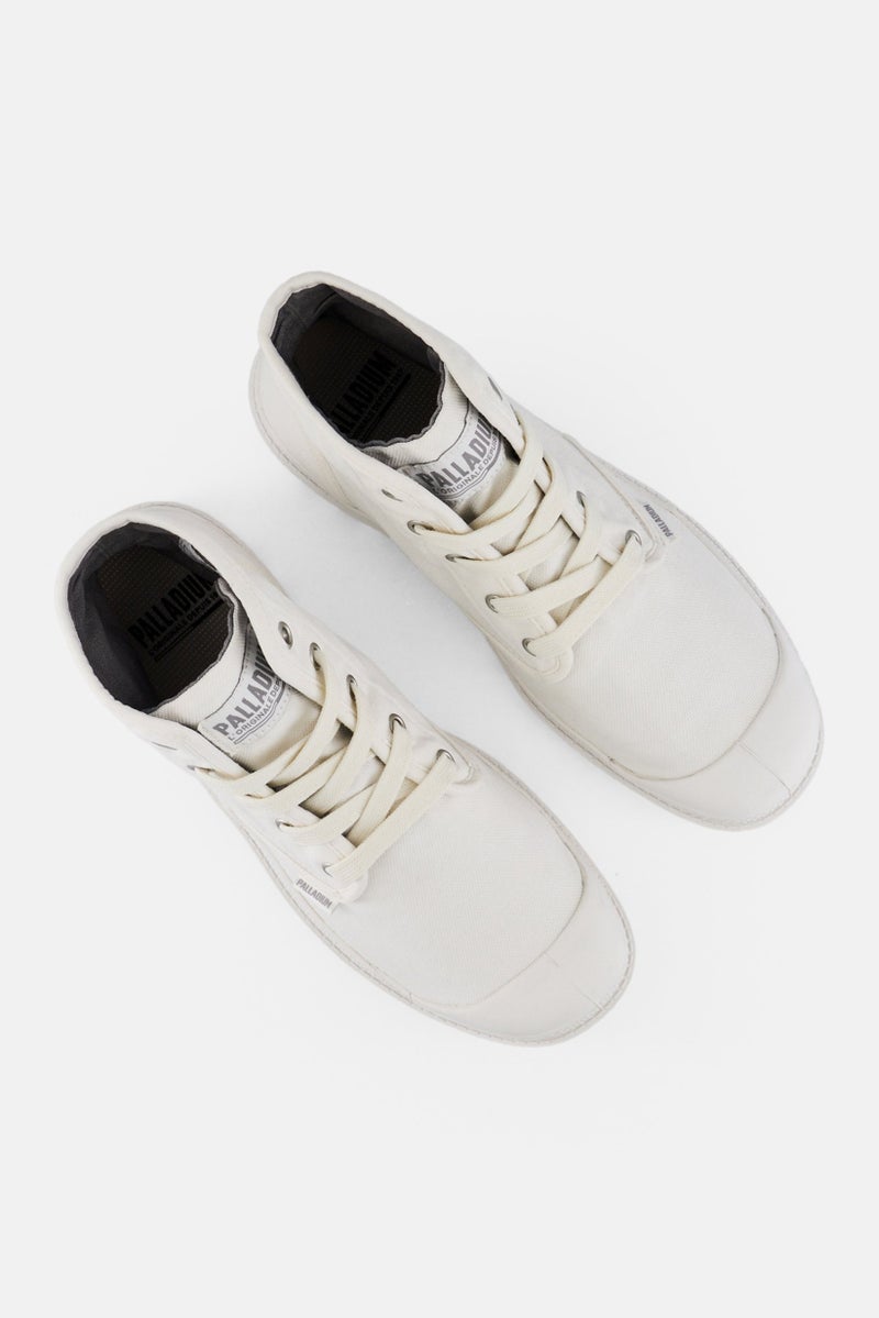 PALLADIUM Women Pampa Hi Lace Up Closed Toe High Cut Boots, White  - Image 3