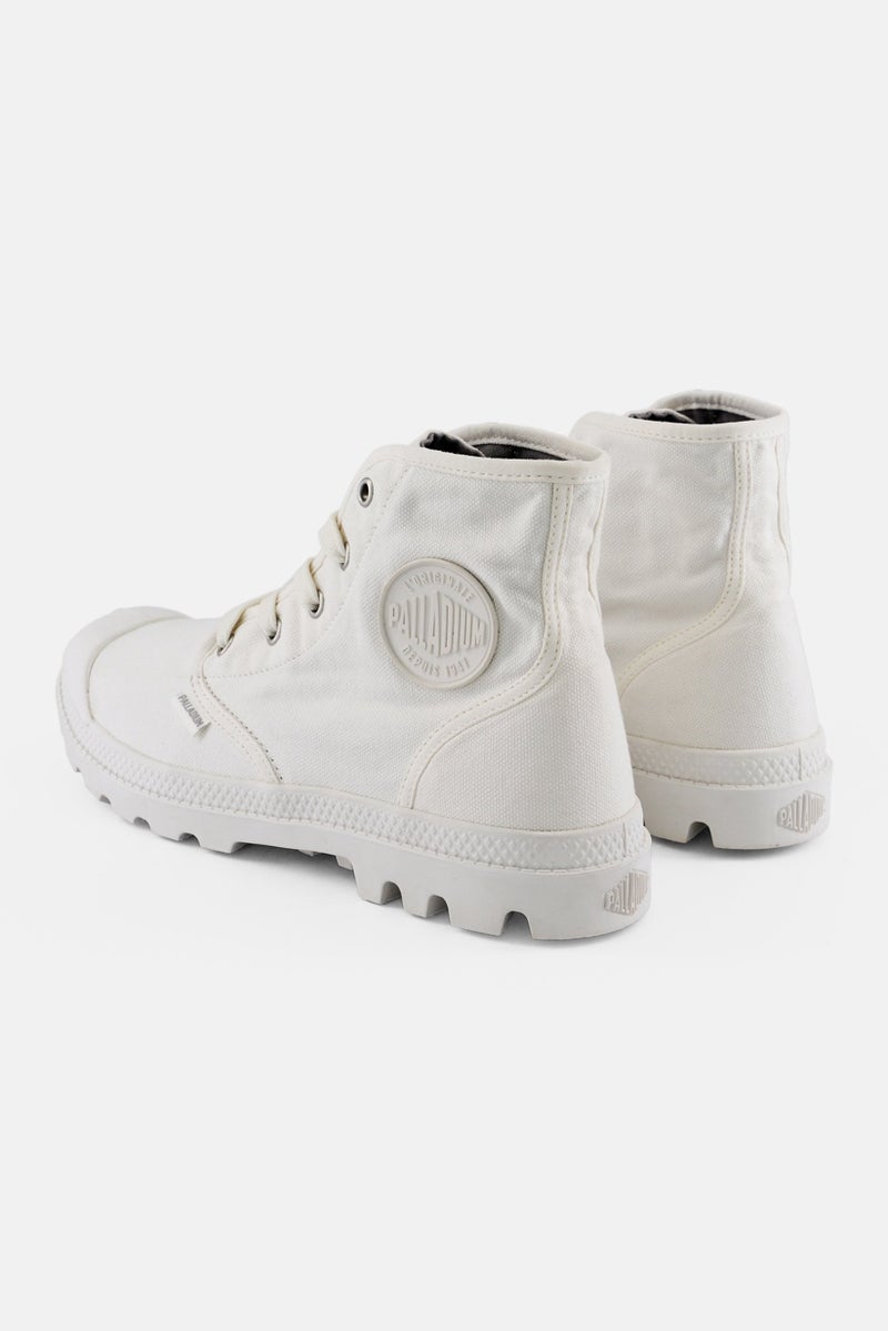 PALLADIUM Women Pampa Hi Lace Up Closed Toe High Cut Boots, White  - Image 2