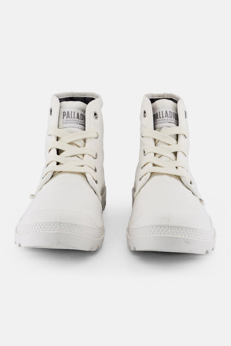 PALLADIUM Women Pampa Hi Lace Up Closed Toe High Cut Boots, White  - Image 4