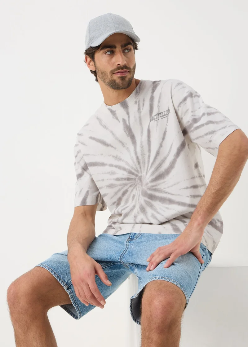 Matalan Grey Tie Dye T-Shirt