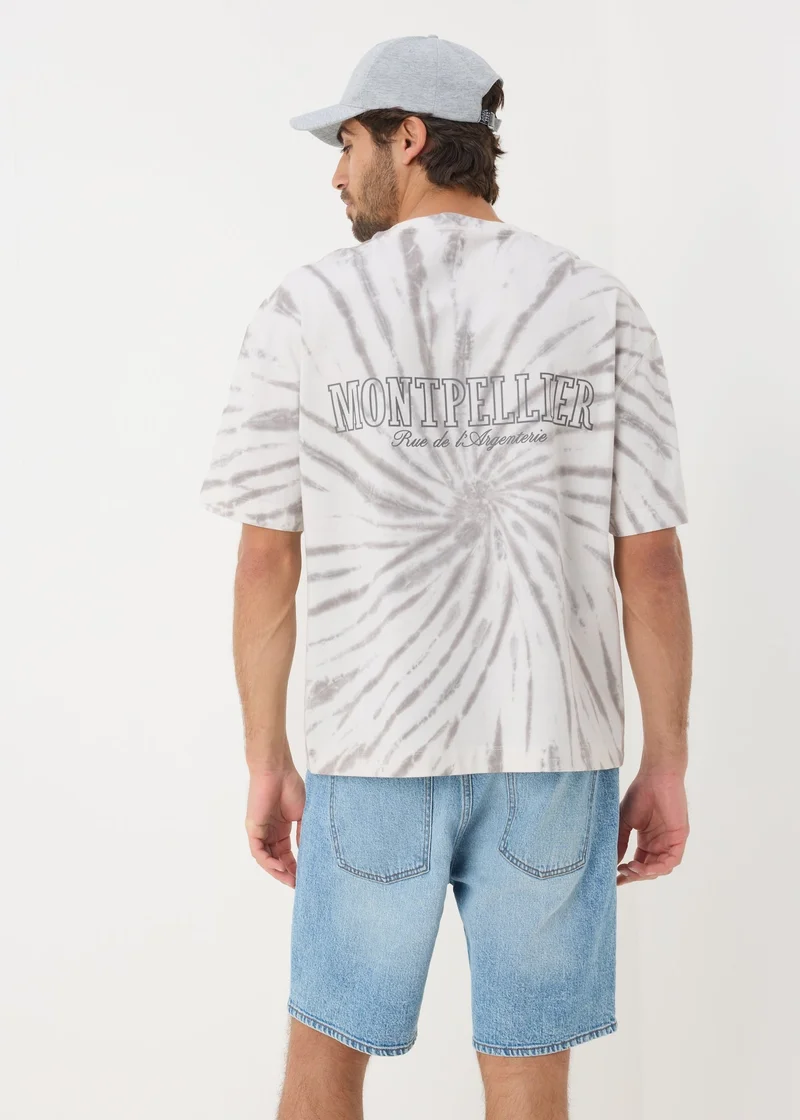 Matalan Grey Tie Dye T-Shirt