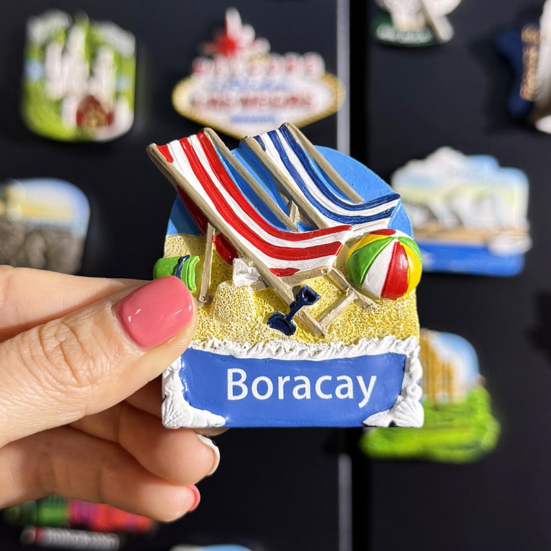 3D World Map Fridge Magnets - Creative Travel Souvenirs from Europe - Image 1