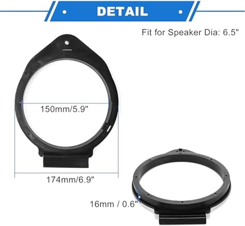 Vuzmode Speaker Spacer Ring Adapter for GMC Vehicles - Image 2