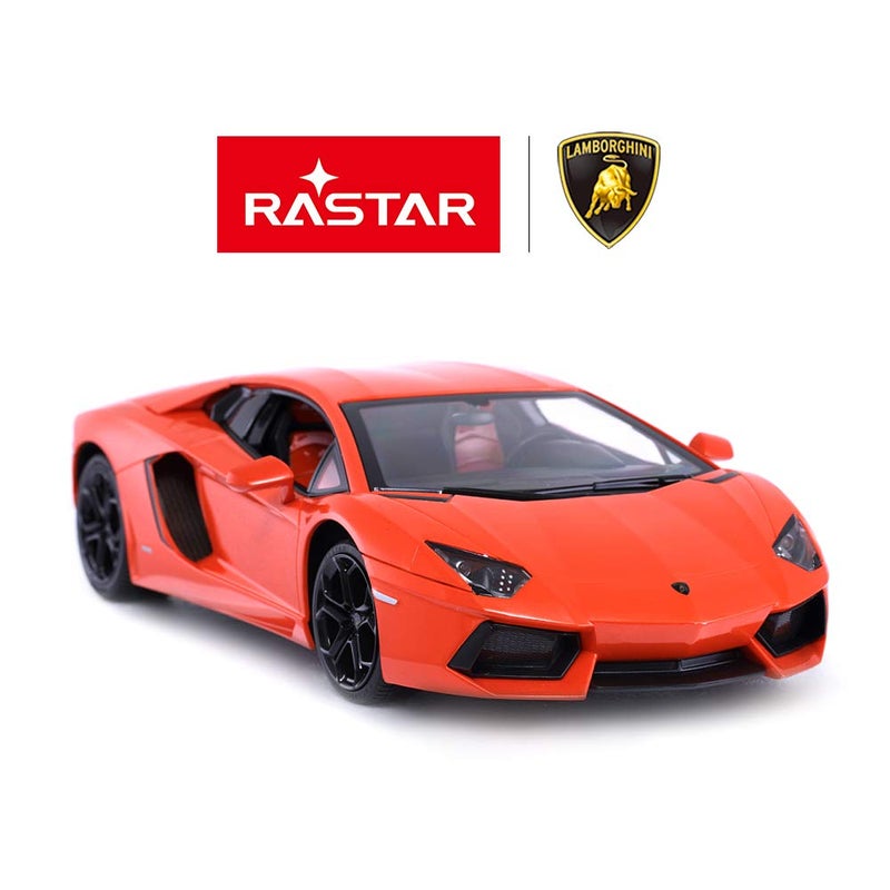 RASTAR RC Car 1:14 Lamborghini Aventador LP700-4 Remote Control Car for Boys 8-12, Working Lights - Orange 2.4GHz RC Lamborghini Toy Car - Image 3