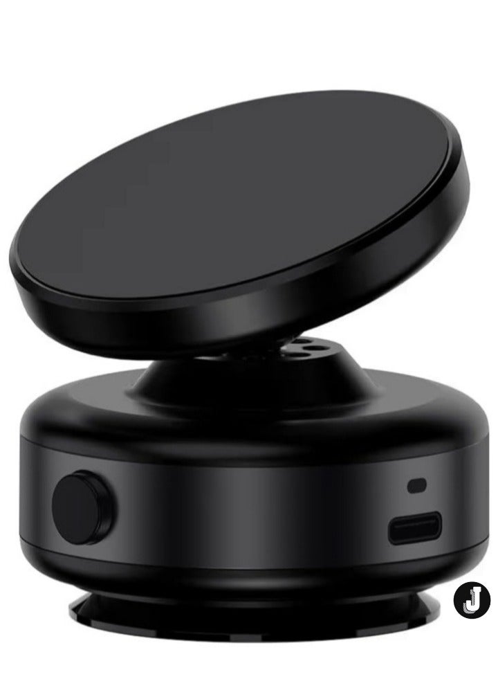 JAJEEK "New Magnetic Suction Phone Holder – 360° Rotation Magnetic Car Cell Phone Holder for Car, Mirror, Gym, and More – Compatible with Metal and Glass Surfaces (Black)" - Image 1