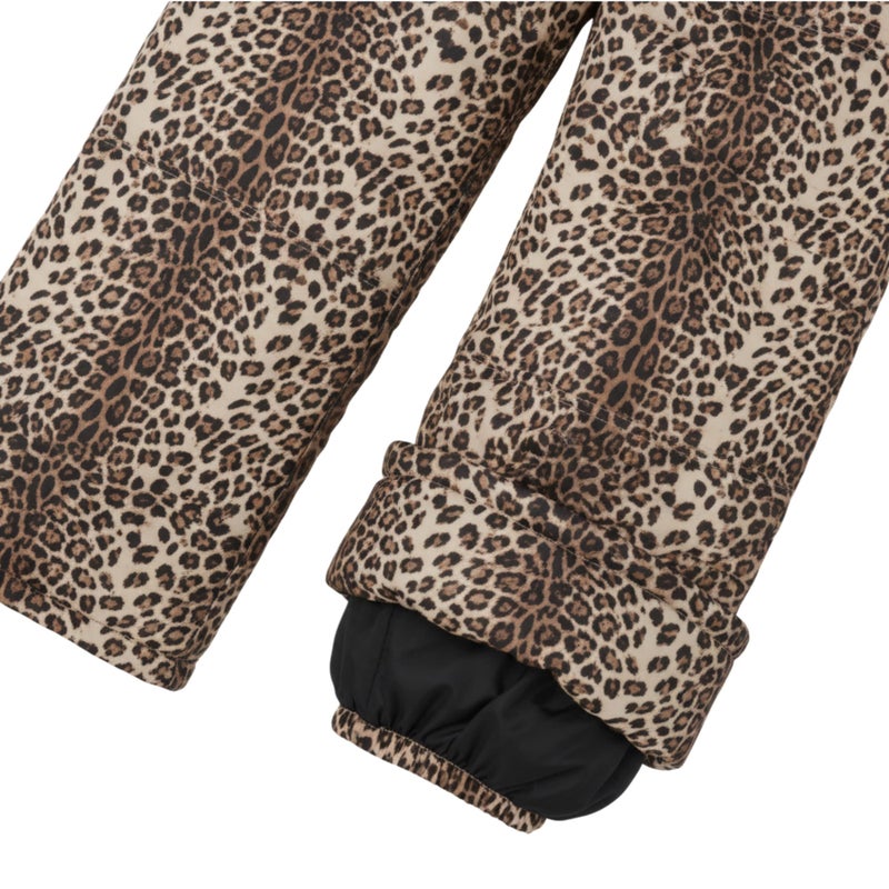 Jessica Simpson Girls' Insulated Ski Bib Snow Pants, Leopard, 6X - Image 4