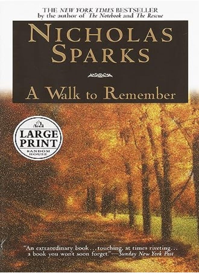 Walk To Remember by Nicholas Sparks Paperback 