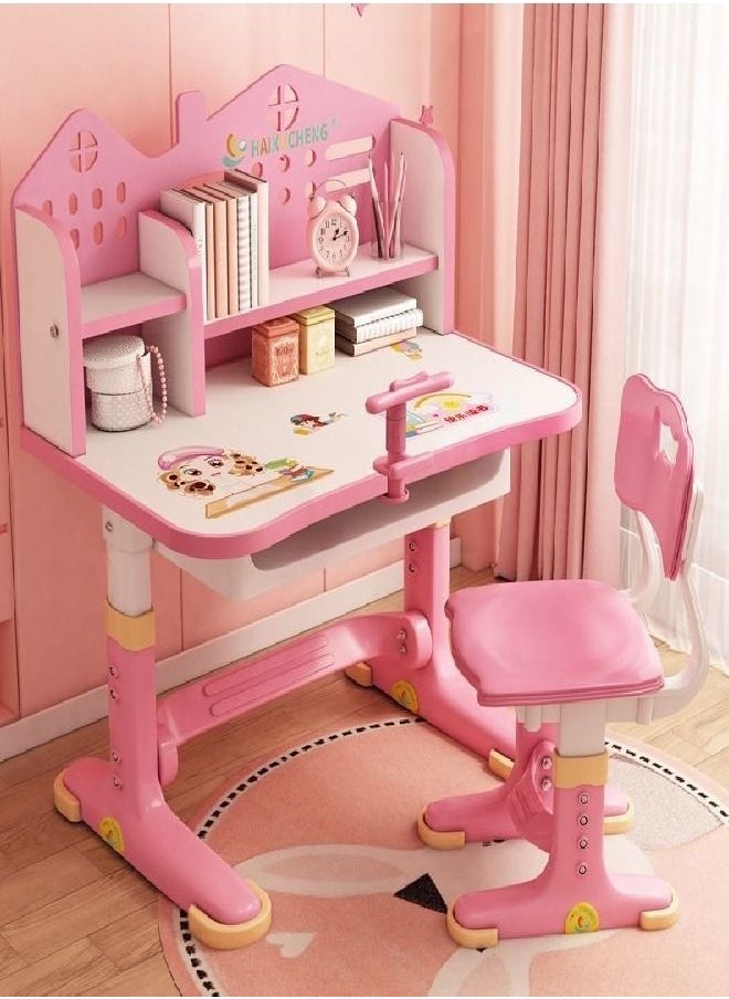 Children's study desk and chair set on sale