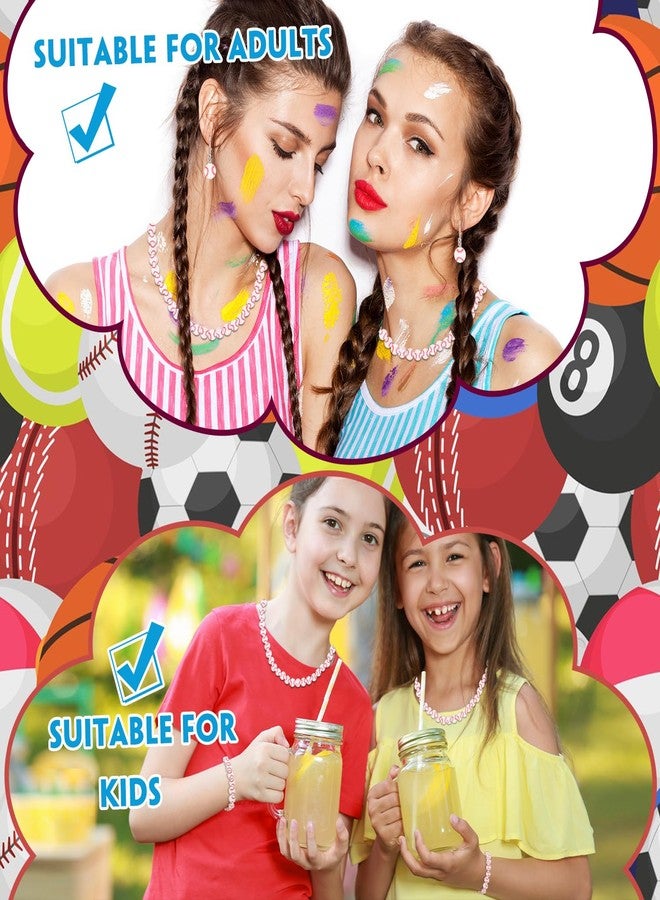 EVERMARKET 300 Pcs Baseball Beads for Jewelry Making, EVERMARKET Sports Polymer Clay Beads Bulk, 10mm Baseball Softball Loose Beads with Box, Sports Ball Spacer Beads Charms for DIY Crafts Bracelet (White) - Image 5