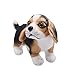 YONLIT Lifelike Beagle Stuffed Animal Animated Plush Puppy Toy Doll Super Realistic Dogs Act Like Real Excellent Gifts for Kids Birthday Party Dog Collection 9 Inches Beagle - Image 2