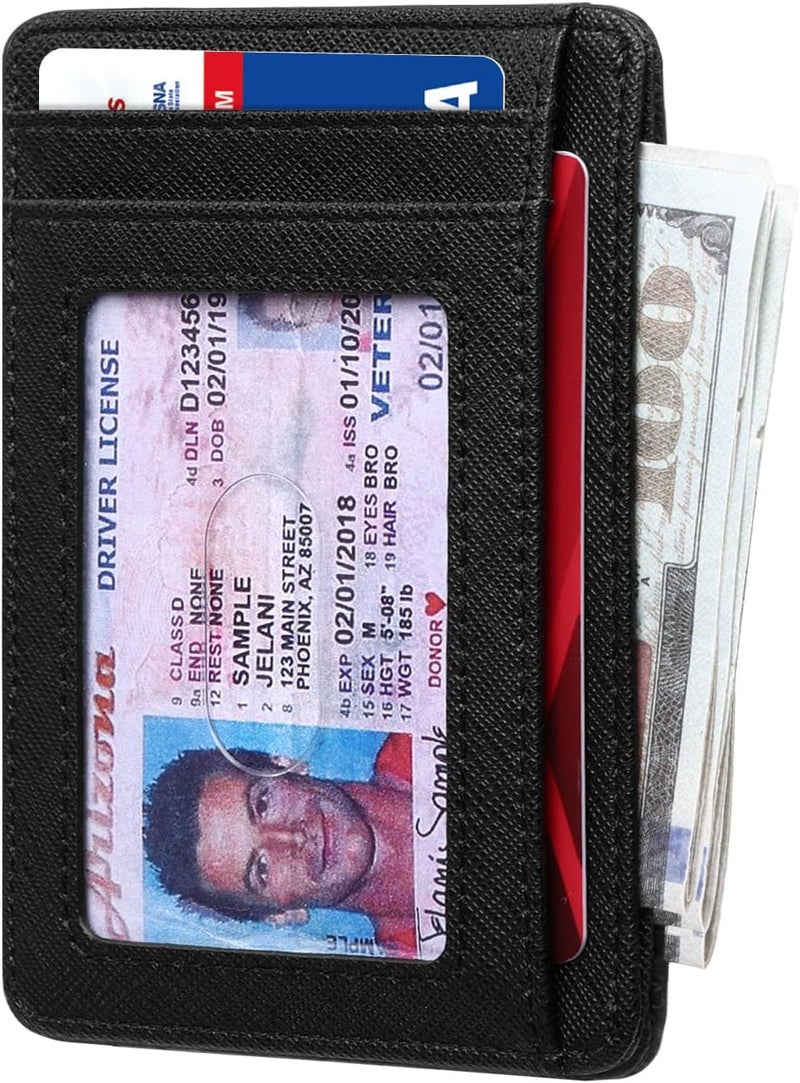 RUNBOX Slim Minimalist Front Pocket RFID Blocking Leather Wallets for Men and Women Card Holder Wallets Gifts for men - Image 2