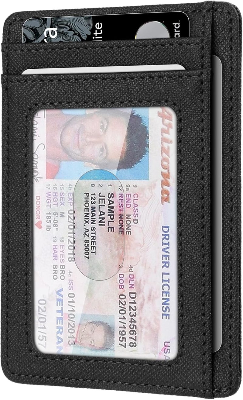 RUNBOX Slim Minimalist Front Pocket RFID Blocking Leather Wallets for Men and Women Card Holder Wallets Gifts for men - Image 4