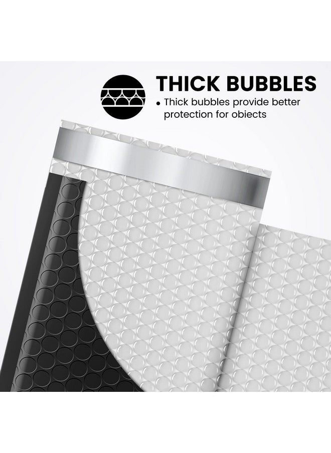 Fuxury Fuxury Black Bubble Mailers 4x8" 200 Pack Waterproof Padded Envelopes Self Seal Bubble Envelopes Usable Size 4x7" Padded Mailers for Small Business Shipping Envelope Mailers  - Image 4
