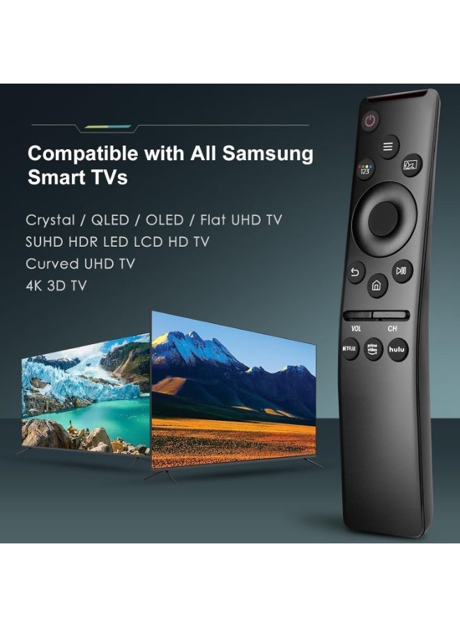 Lukadah Universal Smart TV Remote Control Compatible for All Samsung TV LED QLED UHD SUHD HDR LCD Frame Curved Solar HDTV 4K 8K 3D TV Remote Replacement, Buttons for Netflix, Prime Video | No Voice Search - Image 2