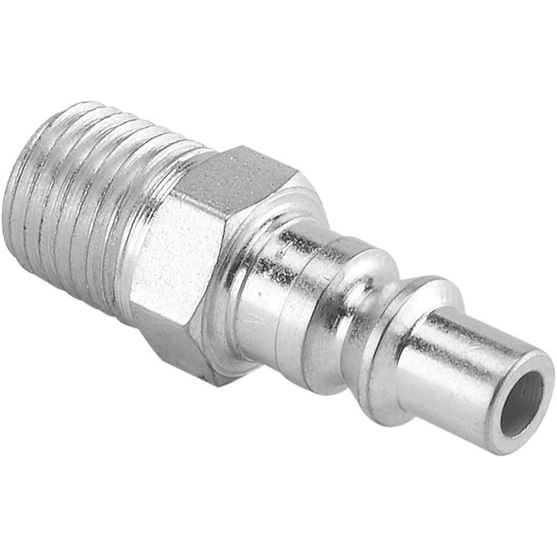 Milton 777 1/4" MNPT A Style Plug, Silver, 10 count (Pack of 1) - Image 2