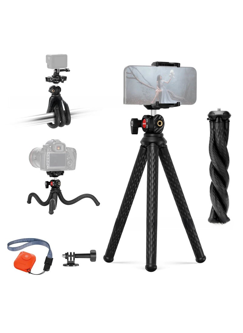 Generic NEEWER T30/T91 Octopus Tripod Dual Arm DSLR Stand TP34 Flexible Tripod Remote Control 