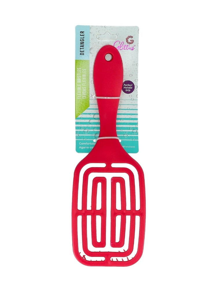 GLITTERS® Vented Hair Brush, Detangle & Smoothens Hair, After Shower Brush, Strong & Flexible Bristles, Ideal For Men & Women, All Hair Types - Image 2