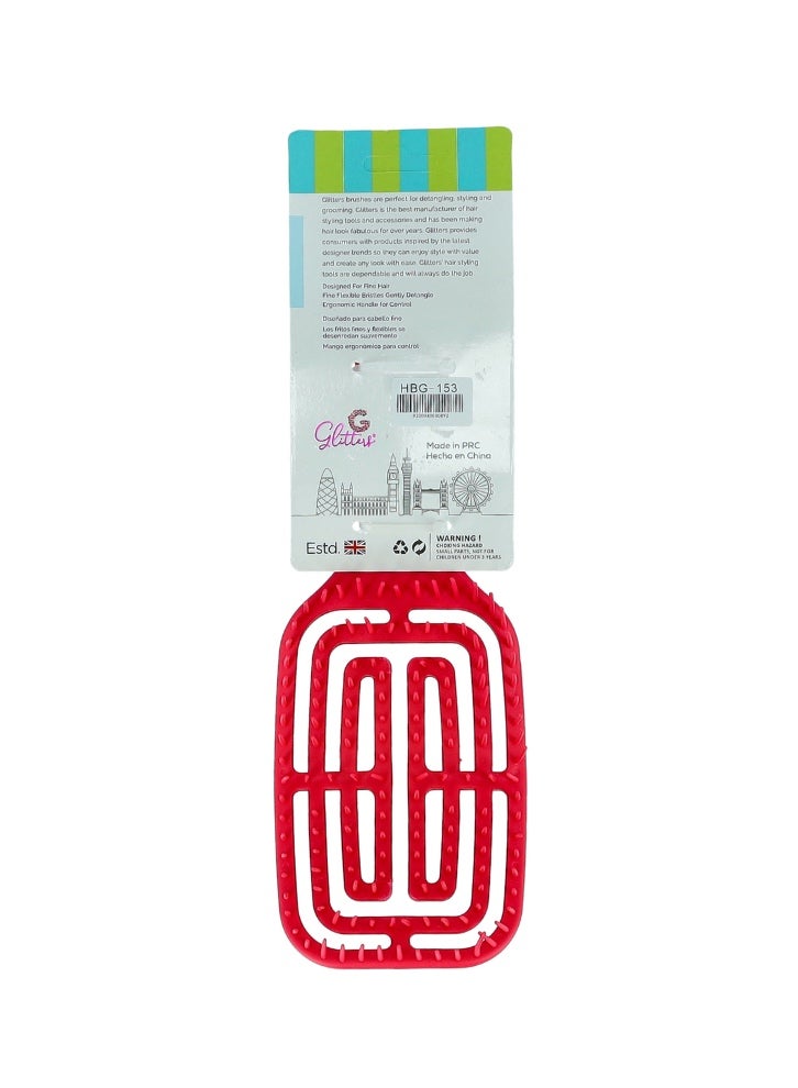 GLITTERS® Vented Hair Brush, Detangle & Smoothens Hair, After Shower Brush, Strong & Flexible Bristles, Ideal For Men & Women, All Hair Types - Image 5