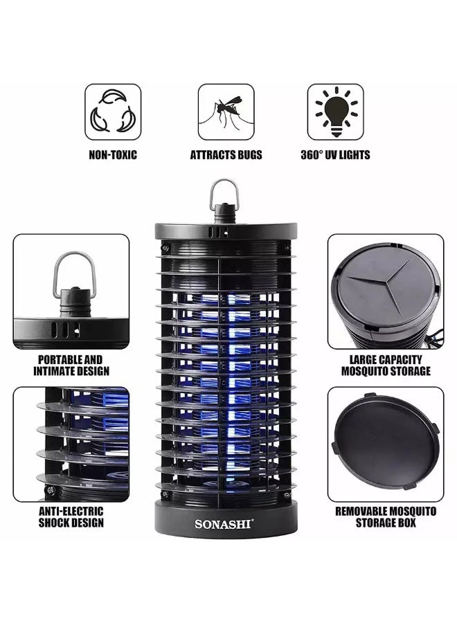 Sonashi Electronic Insect Killer SIK- 706 with Hook for Easy Hanging- Black SIK-706 Black - Image 4
