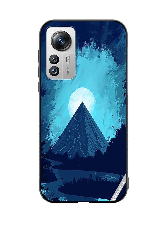 VR CREATIVE Protective Case Cover For Xiaomi 12X Mountain Design Multicolour - Image 1