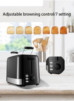 Homey Homey Toaster 2 Slice, Bread Toasters, 7-Shade Settings,Reheat,Defrost,Cancel Function,with Removal Crumb Tray and Warming Rack  - Image 2