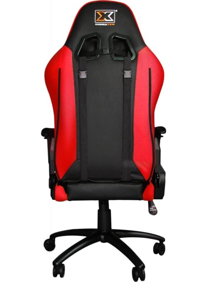 Xigmatek Hairpin Gaming Chair – Ergonomic Gaming Chair, 2D Adjustable Armrests, Butterfly Tilt Mechanism, Class 4 Gas Lift, Headrest & Lumbar Support Pillow, Black/Red | EN46690 - Image 4