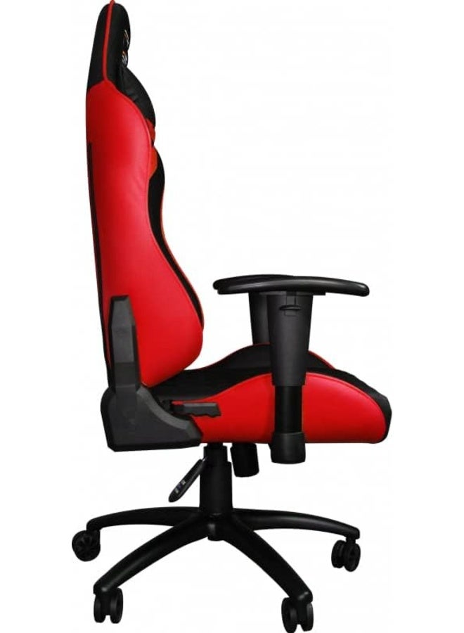 Xigmatek Hairpin Gaming Chair – Ergonomic Gaming Chair, 2D Adjustable Armrests, Butterfly Tilt Mechanism, Class 4 Gas Lift, Headrest & Lumbar Support Pillow, Black/Red | EN46690 - Image 3