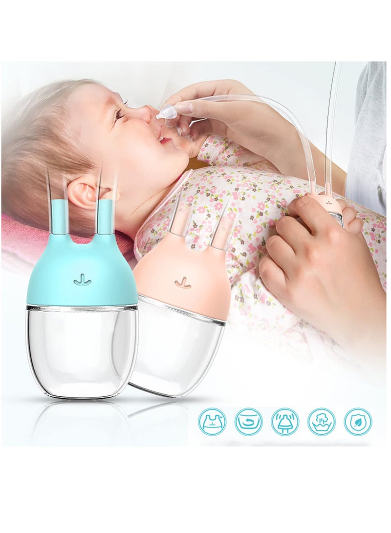 Zikra Nasal Aspirators Baby, Baby Nose Unblocker Premium Anti-backflow Snot Sucker for Baby, Newborn and Toddlers Nose Congestion Relief(2 Pcs) - Image 1