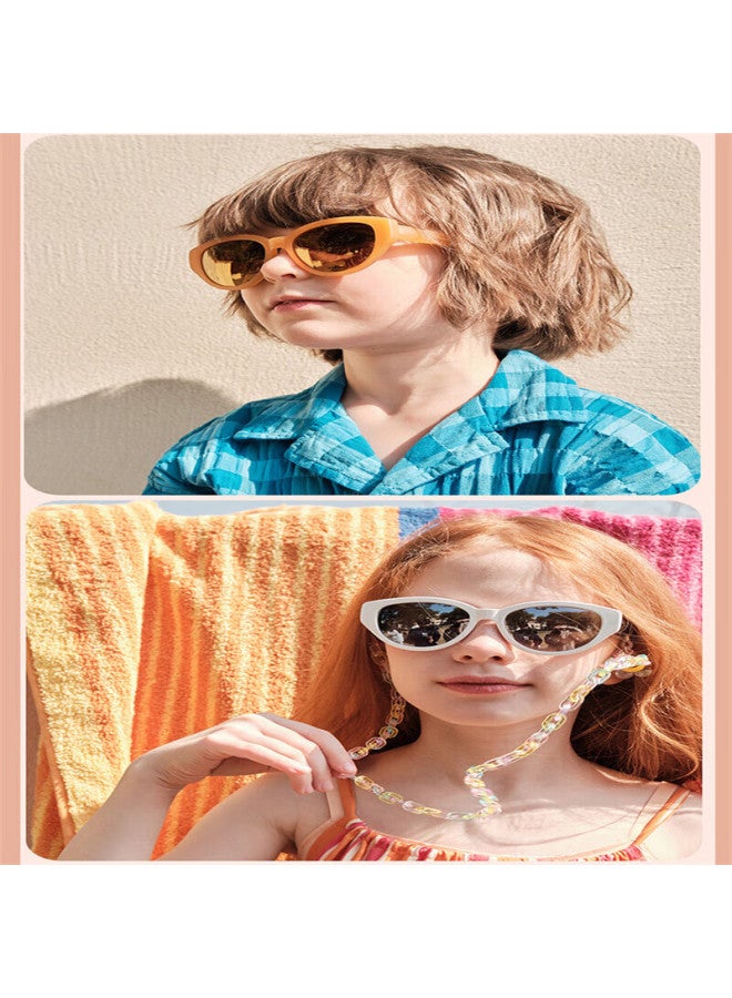 Kigo Kigo Fashion New Polarized Uv Protection Sunglasses Retro Unisex Kids Blue Light Blocking (6-12 Years Old) - Image 2