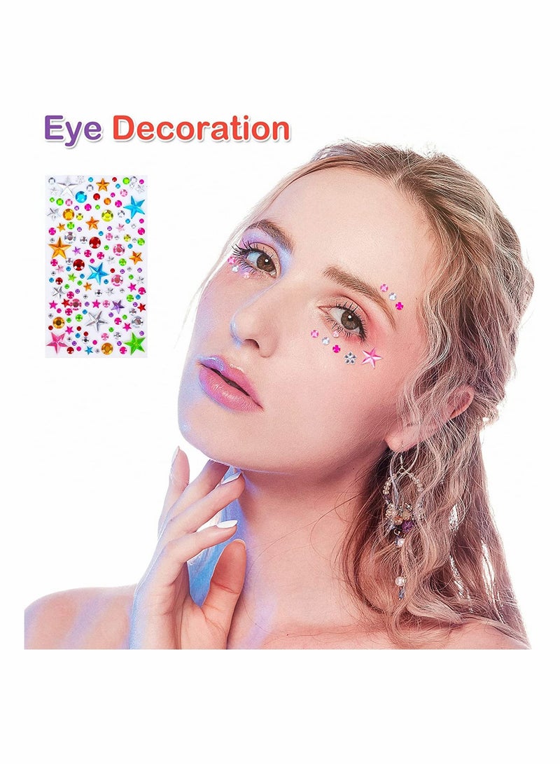 NIBEMINENT 880pcs Gem Stickers Rhinestones for Crafts Self Adhesive Jewels Acrylic Gems DIY Craft Decorative Diamond Small Kids - Image 2