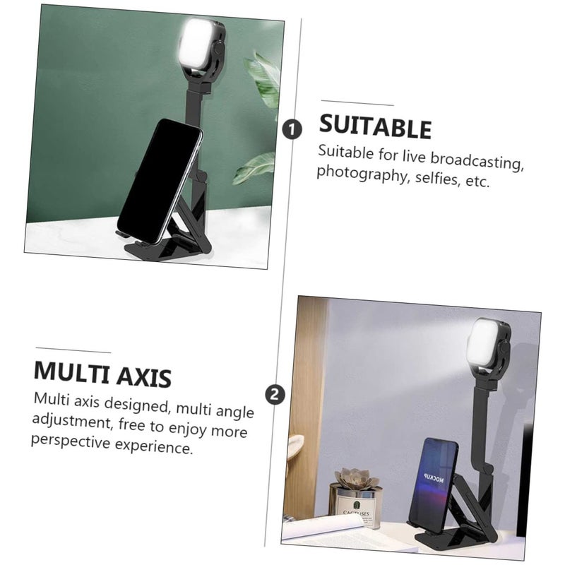 Answer: Stobok Folding Fill Light with Phone Holder Dimmable LED Beauty Light for Streaming Creators - Image 3