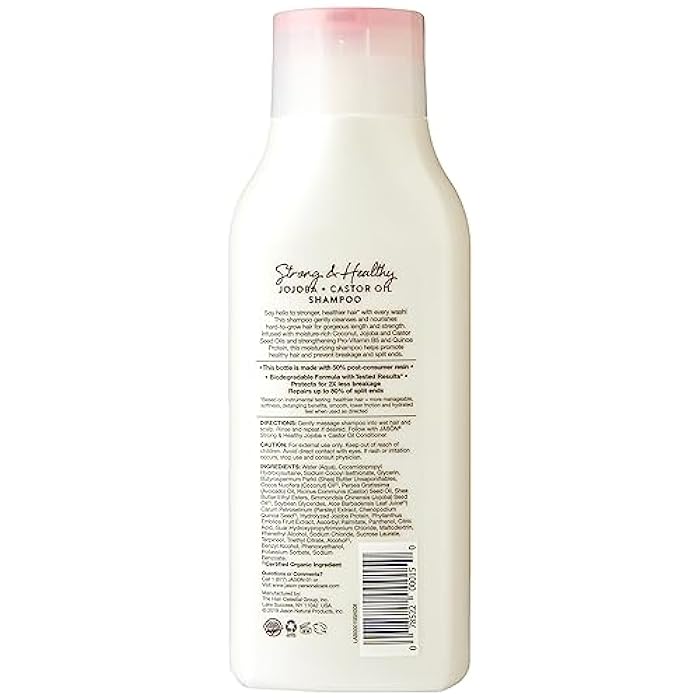 JASON Long and Strong Jojoba Shampoo, 16 oz. (Packaging May Vary) - Image 2