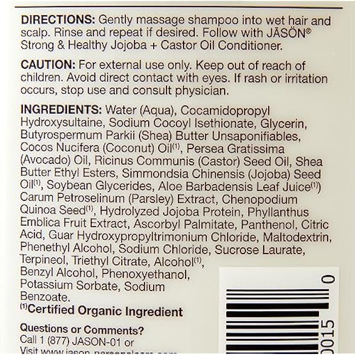 JASON Long and Strong Jojoba Shampoo, 16 oz. (Packaging May Vary) - Image 3