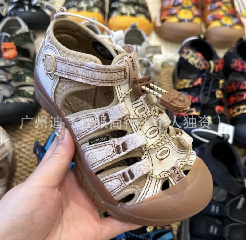Keen/Koen Children'S Water Shoes Sandals Closed-Toe Anti-Kick Beach Shoes Outdoor Creek Shoes For Young Children Quick-Drying - Image 1