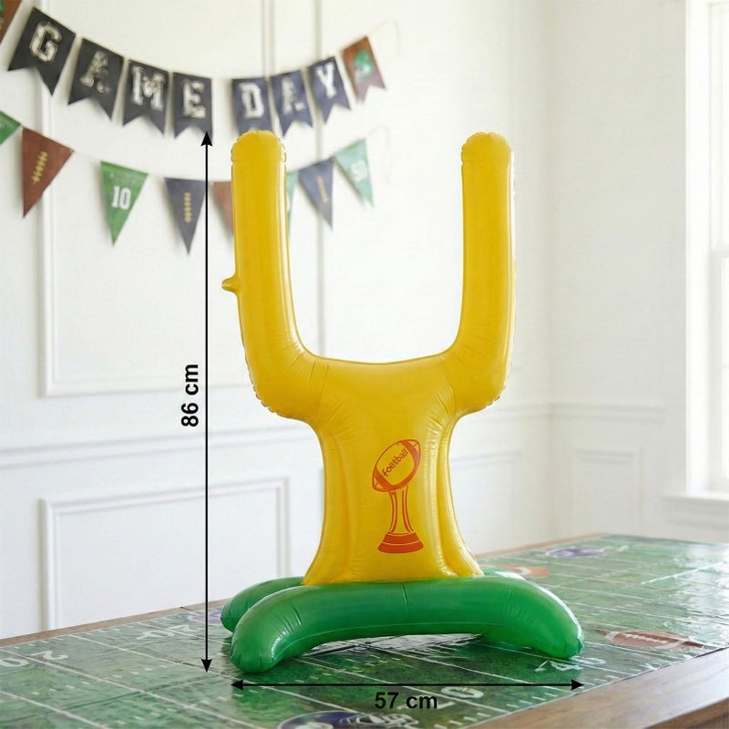 yeewaka Football Balloons dark green brown black Balloons with Banner Hanging Swirl Goal Post Football Balloons for Sports Birthday Boys first year touch down party decorations - Image 4